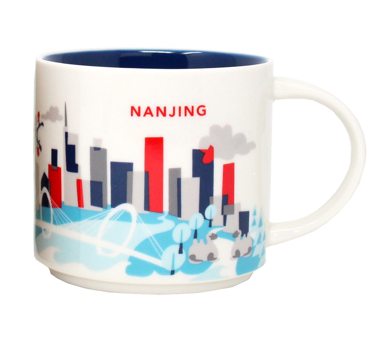 Starbucks You Are Here Series Nanjing Ceramic Mug, 14 Oz