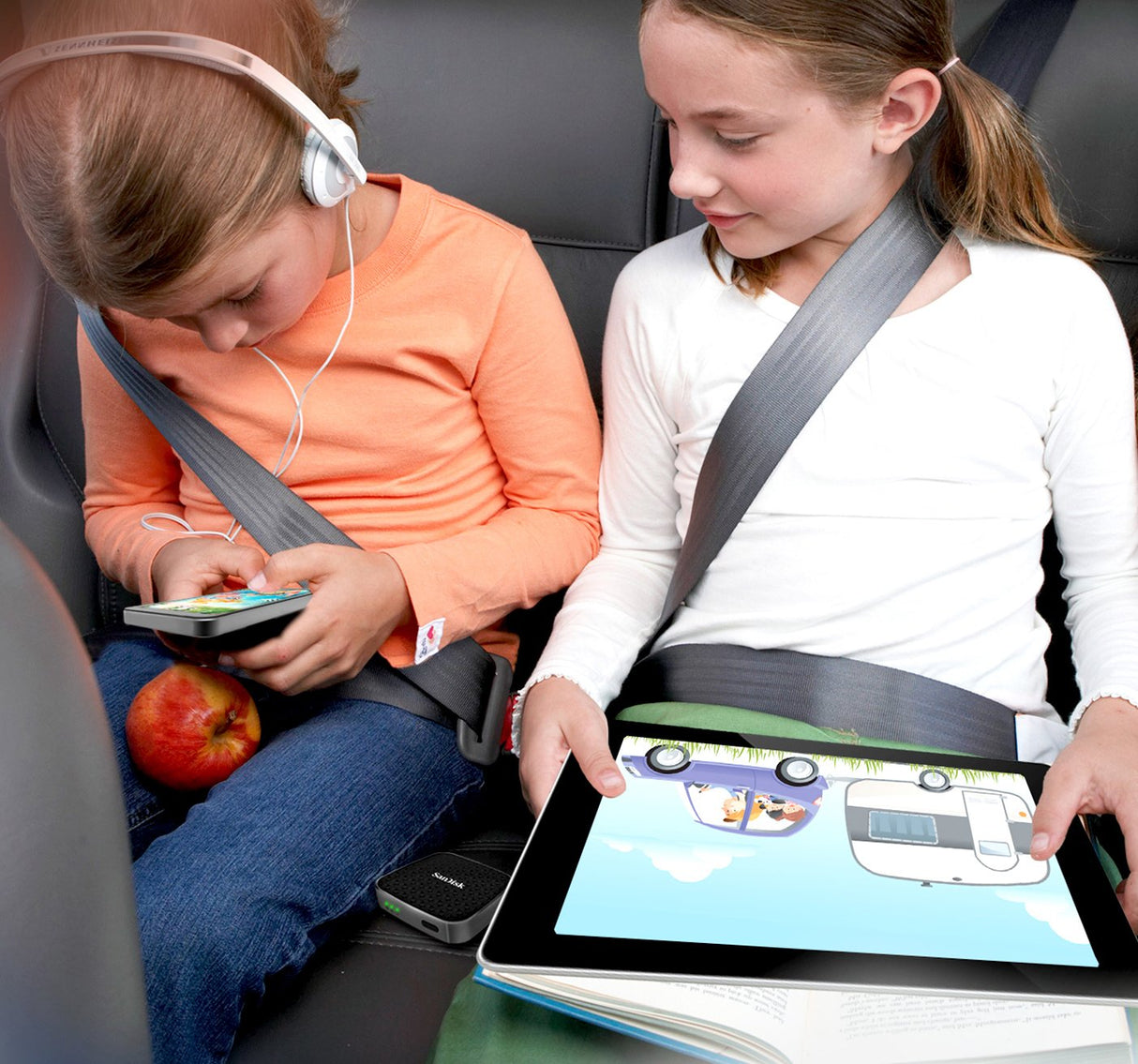 SanDisk Connect 32GB Wireless Media Drive For Smartphones And Tablets- SDWS1-032G-A57