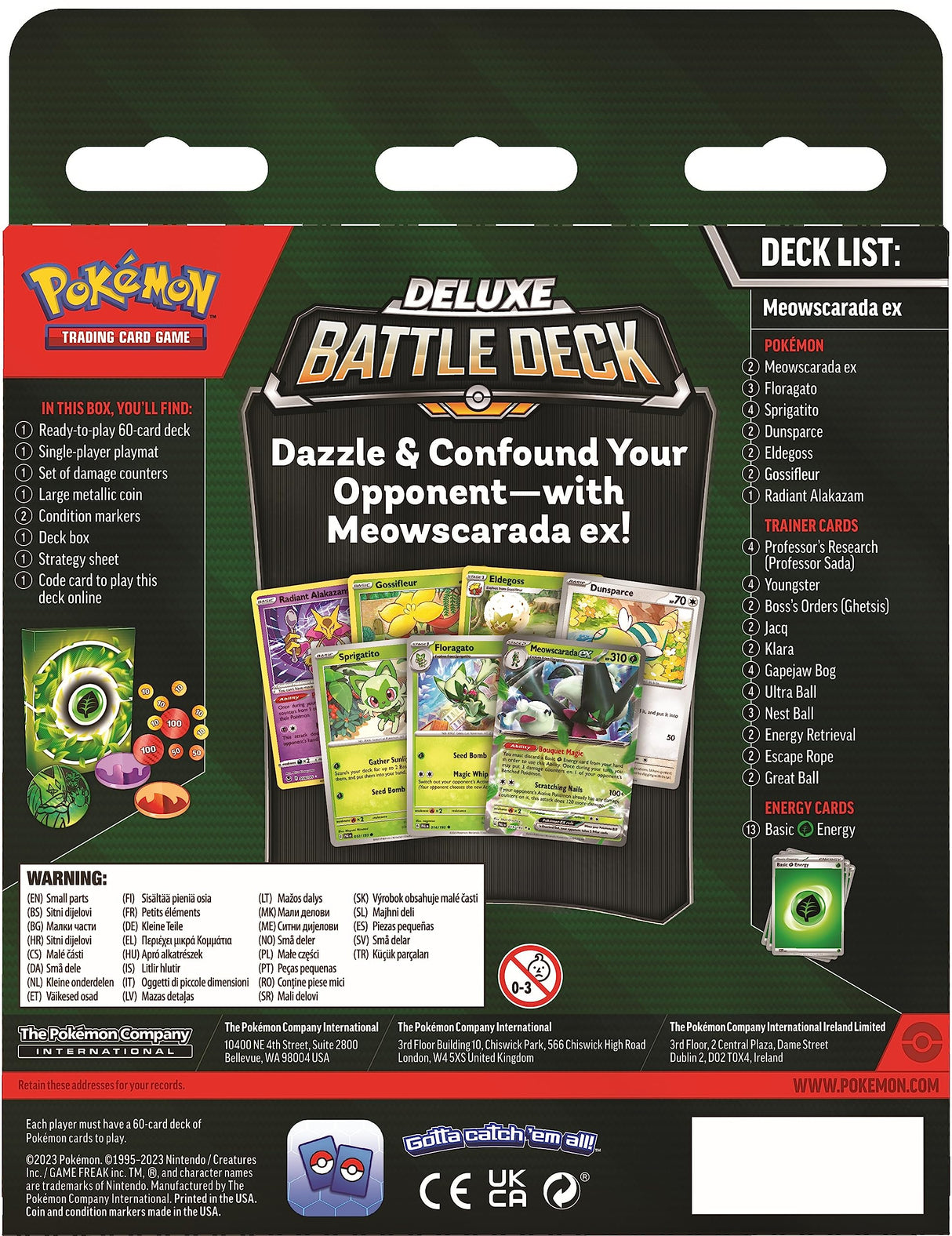 Pokemon TCG: Meowscarada/Quaquaval ex Deluxe Battle Deck