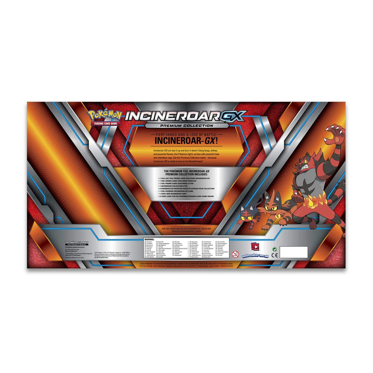 Pokemon Incineroar GX Premium Box