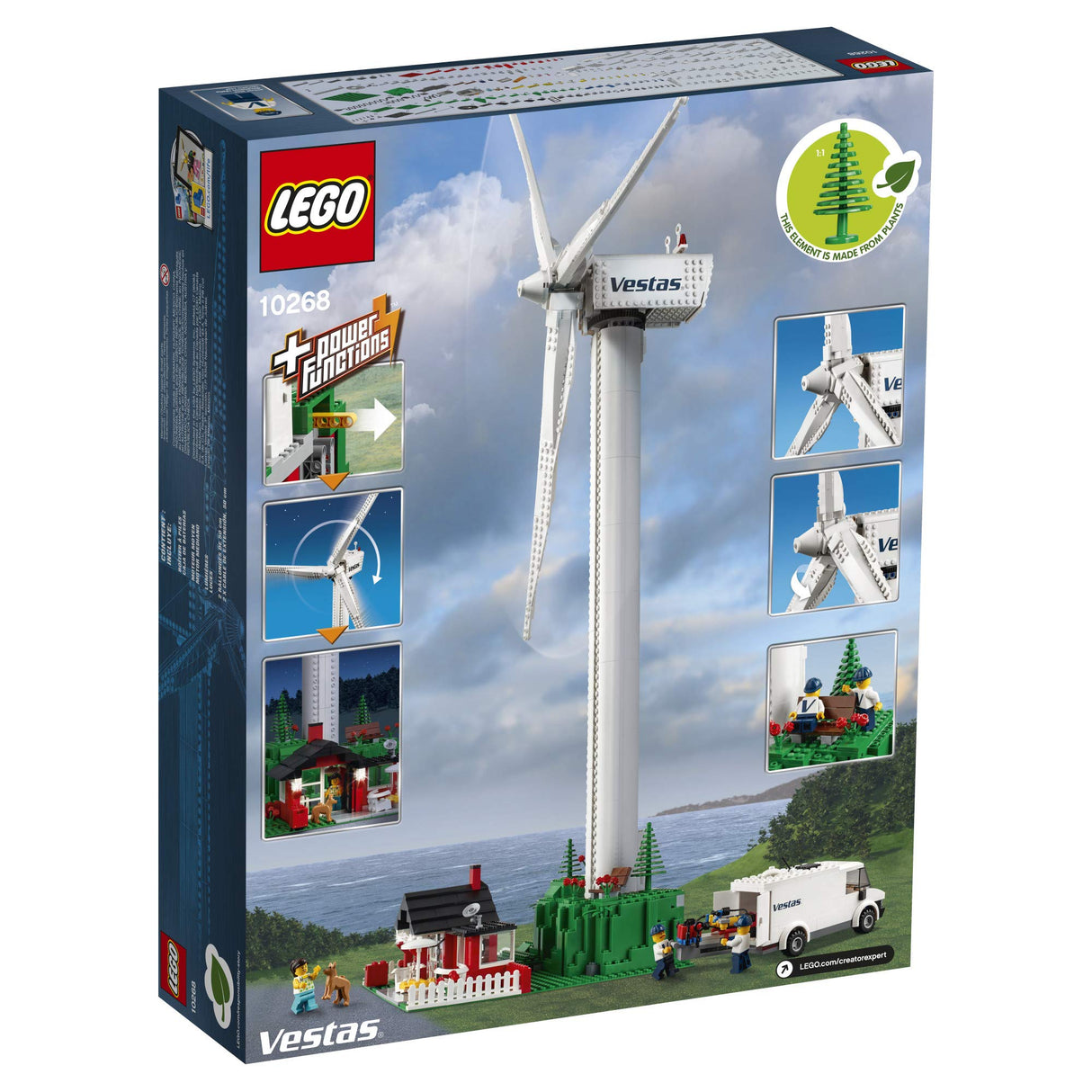 LEGO Creator Expert Vestas Wind Turbine 10268 Building Kit (826 Pieces)