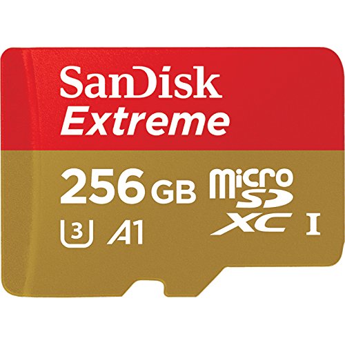 SanDisk Extreme 256GB microSDXC UHS-I Card with Adapter - SDSQXAO-256G-GN6MA