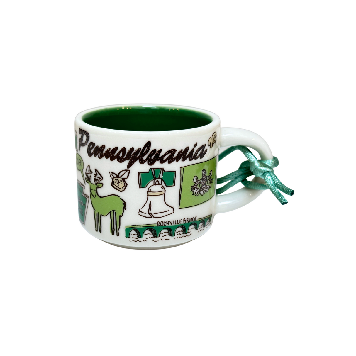 Starbucks Been There Series Pennsylvania Ceramic Demitasse Ornament Mug, 2 Oz