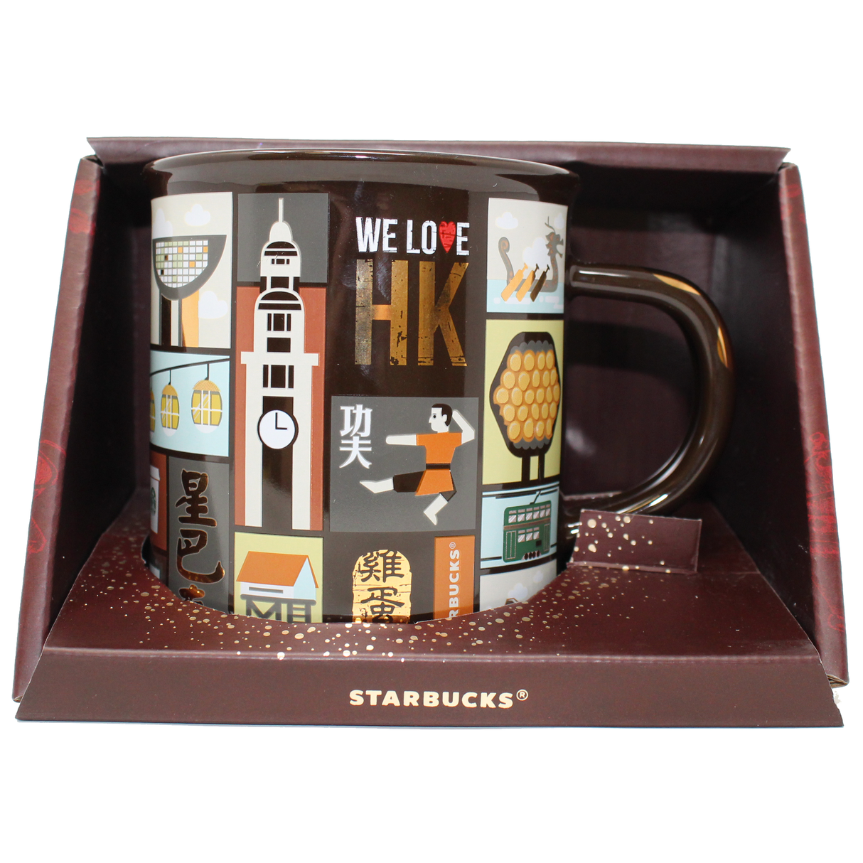 Starbucks Vintage Hong Kong 12 Oz Ceramic Mug