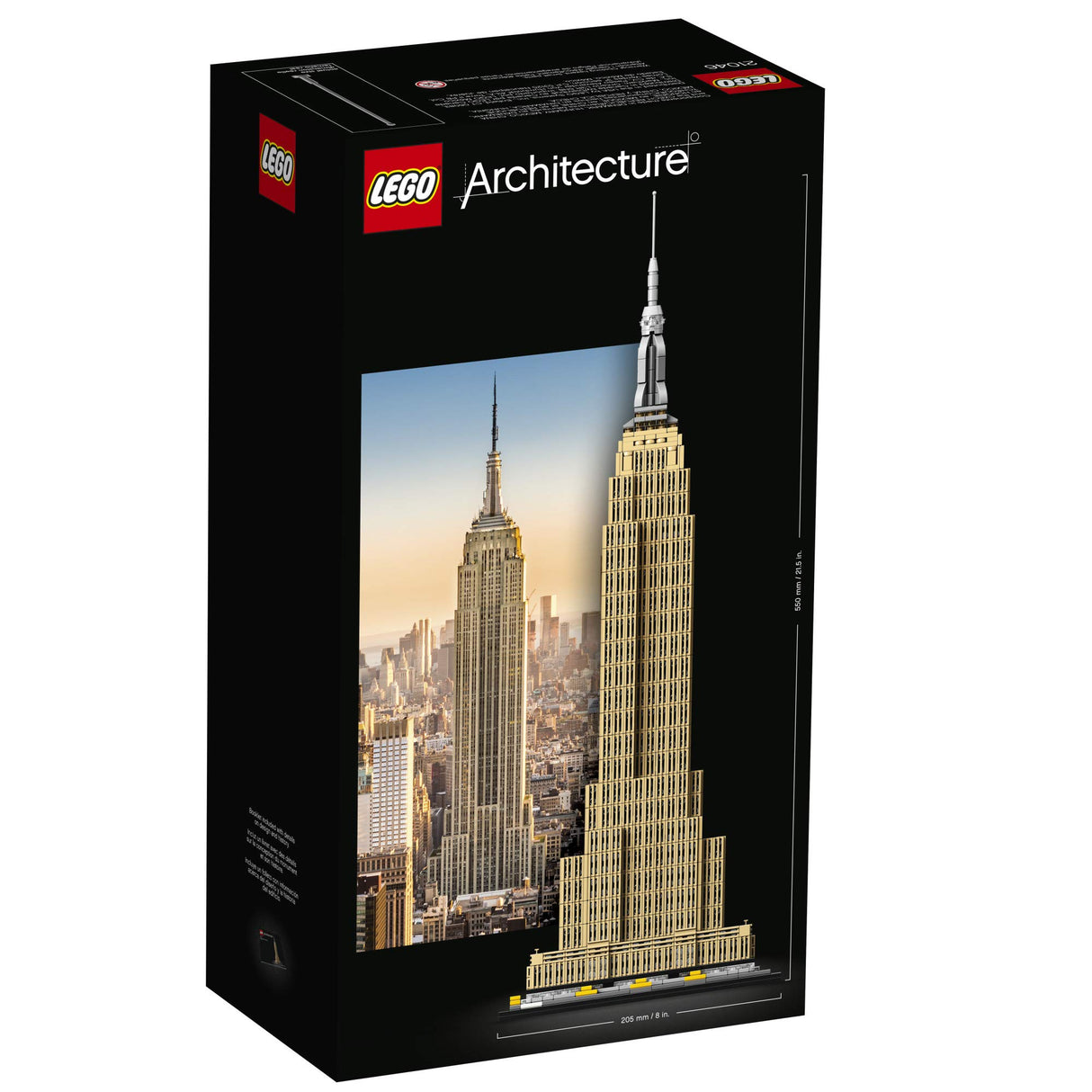 LEGO Architecture Empire State Building 21046 New York City Skyline Architecture Model Kit for Adults and Kids, Build It Yourself Model Skyscraper, New 2019 (1767 Pieces)