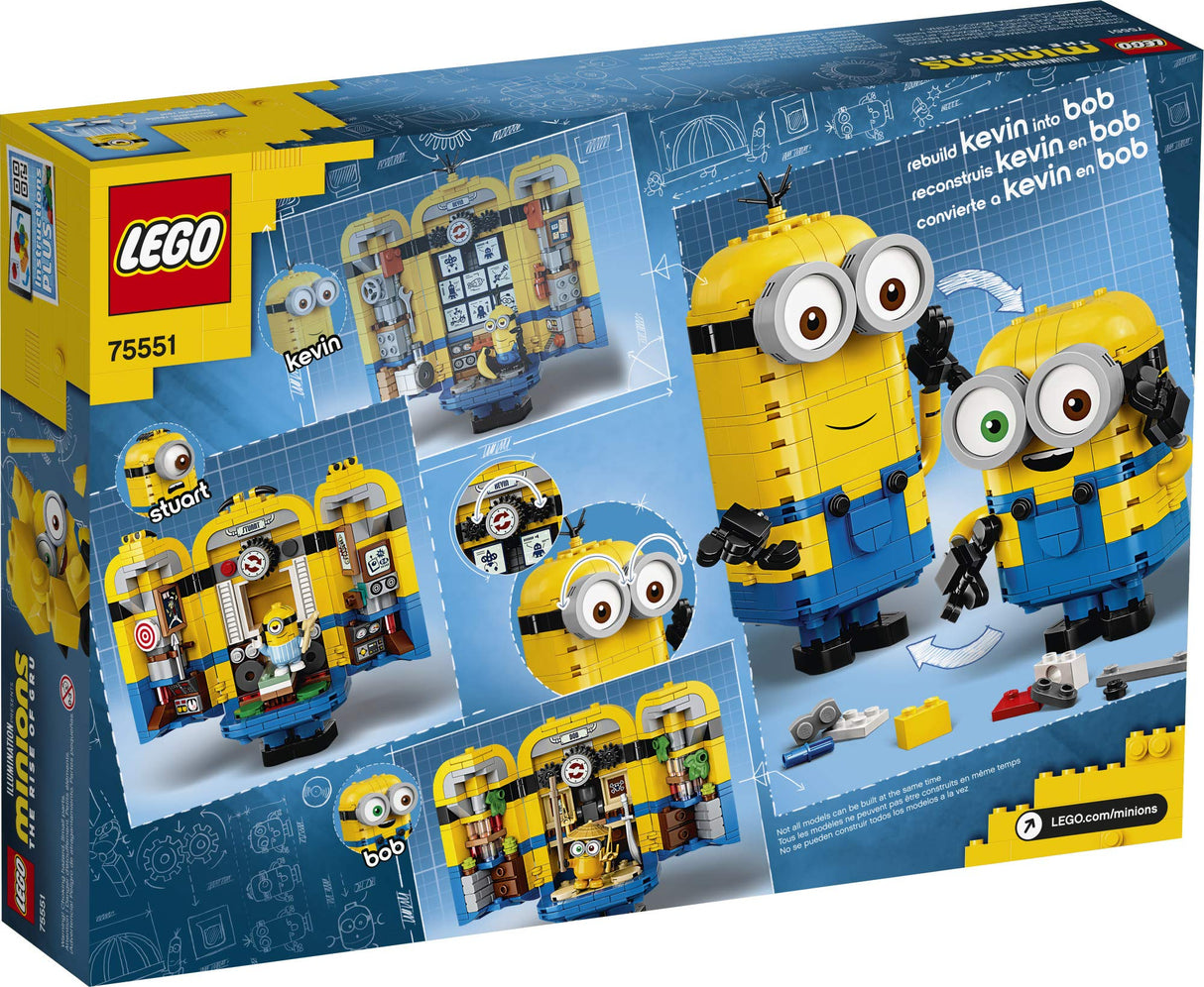 LEGO Minions: Brick-Built Minions and Their Lair 75551 (876 Pieces)