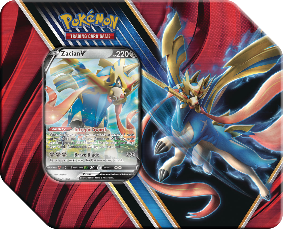Pokemon TCG: 2020 Legends of Galar Tin - Zacian, Multicolor