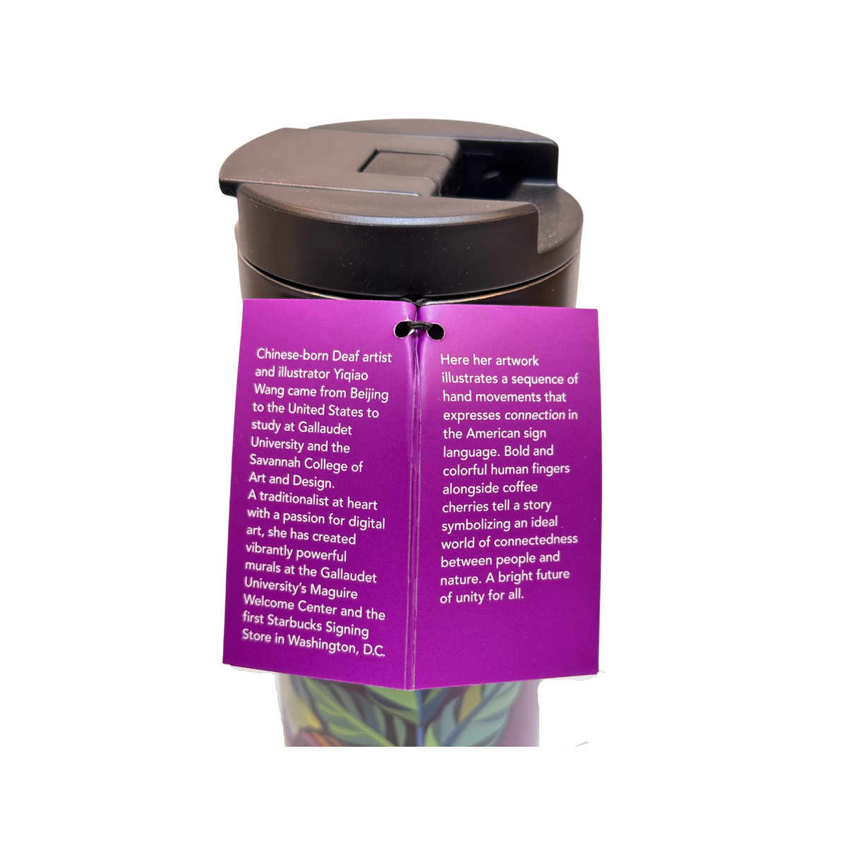 Starbucks Vacuum Insulated Stainless Steel Tumbler 16 Oz - American Sign Language ASL