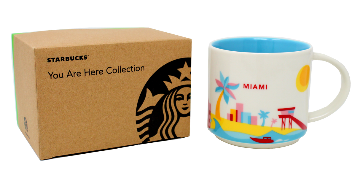 Starbucks You Are Here Series Miami Mug, 14 Oz