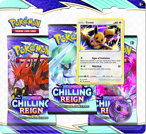 Pokémon TCG: Sword & Shield Chilling Reign Three-Booster Blister