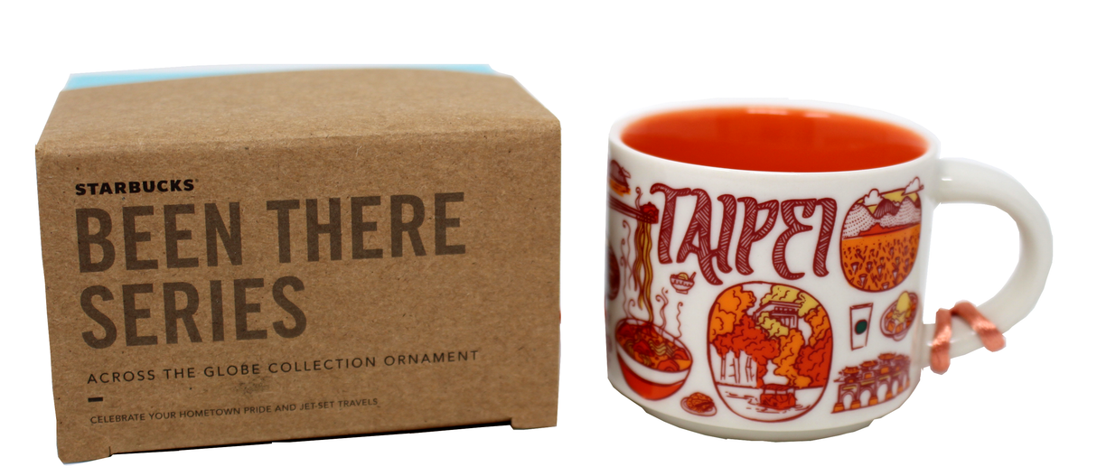 Starbucks Been There Series Taipei Ceramic Demitasse Ornament Mug, 2 Oz