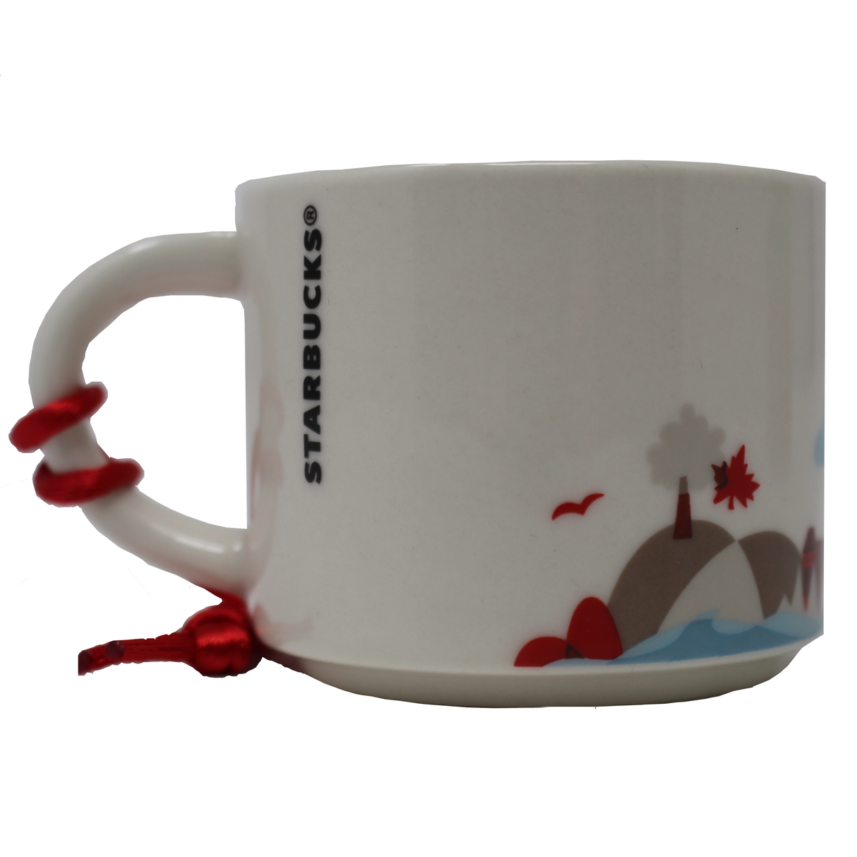 Starbucks You Are Here Series Canada Ceramic Demitasse Ornament Mug, 2 Oz