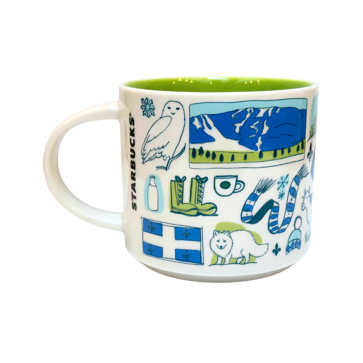 Starbucks Been There Series Quebec Ceramic Coffee Mug, 14 Oz