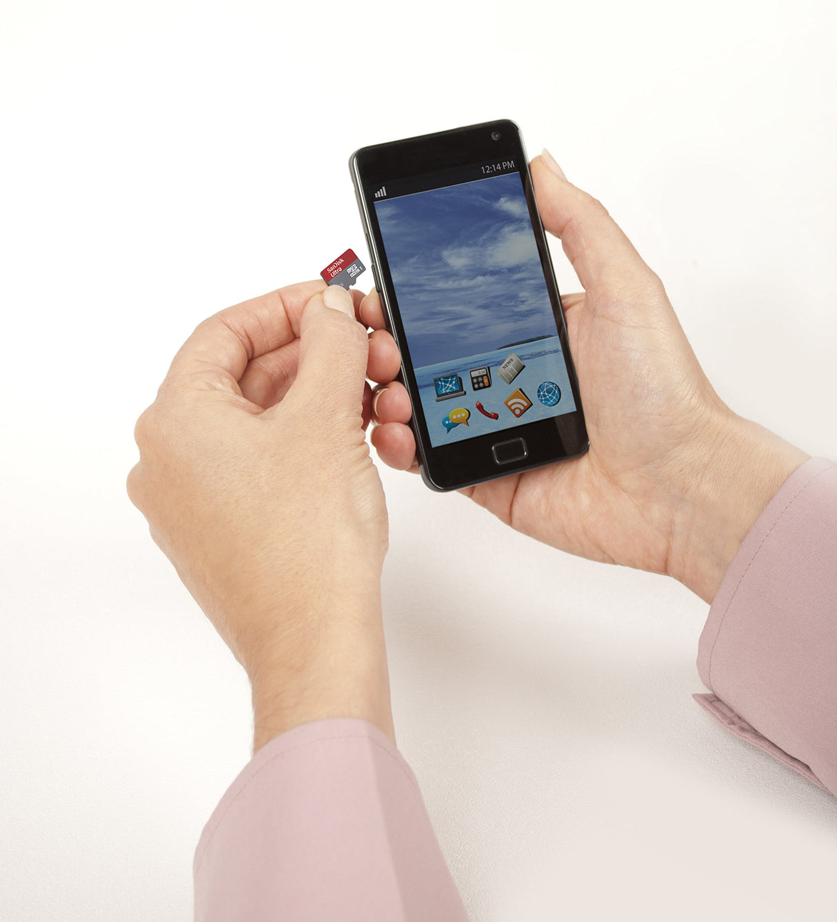 SanDisk 256GB Ultra microSDXC UHS-I Memory Card with Adapter - 100MB/s, C10, U1, Full HD, A1, Micro SD Card - SDSQUAR-256G-GN6MA