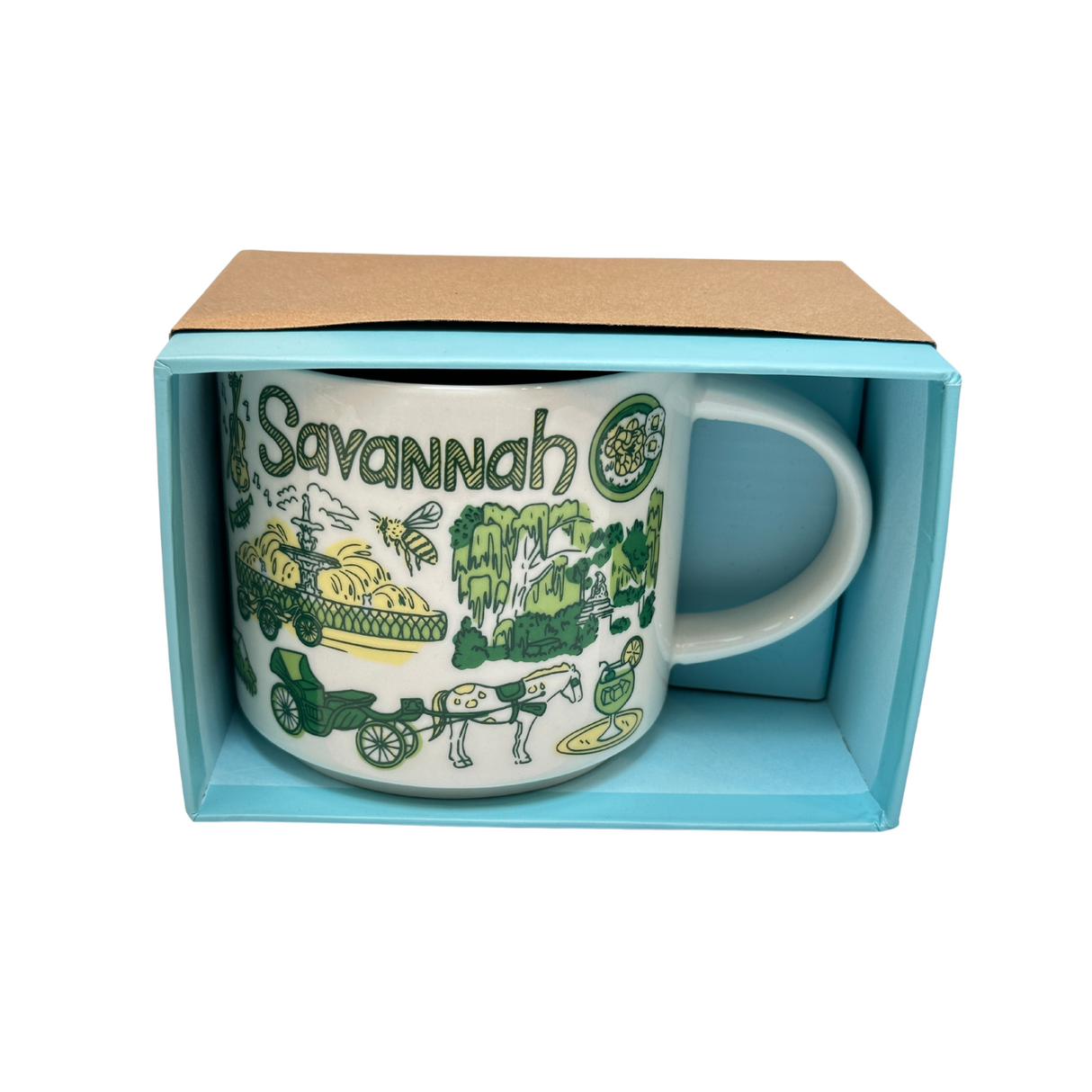 Starbucks Been There Series Savannah Ceramic Coffee Mug, 14 Oz