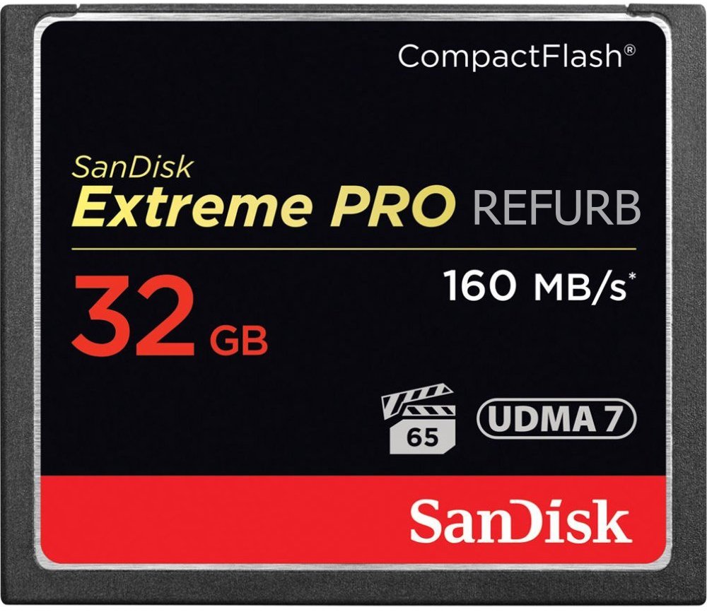 SanDisk Extreme PRO 32GB CompactFlash Memory Card UDMA 7 Speed Up To 160MB/s- SDCFXPS-032G-X46 (Certified Refurbished)