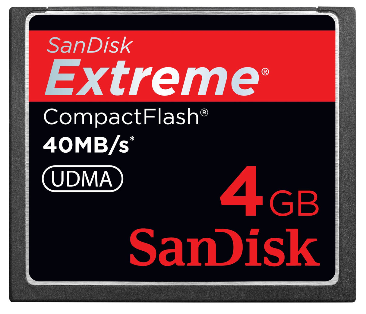 SanDisk Extreme 4GB CompactFlash Memory Card Speed Up To 40MB/s- SDCFX-004G-X46
