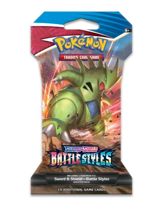 Pokemon Sword & Shield Battle Styles Sleeved Booster | Tyranitar