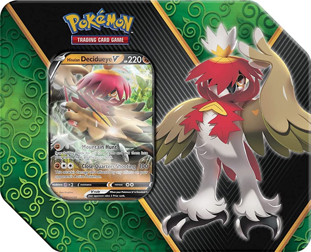 Pokemon Cards: Divergent Powers Hisuian Decidueye V Tin