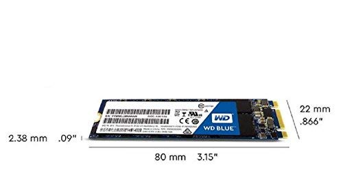 WD Blue 3D NAND 250GB Internal PC SSD - SATA III 6 Gb/s, M.2 2280, Up to 550 MB/s - WDS250G2B0B