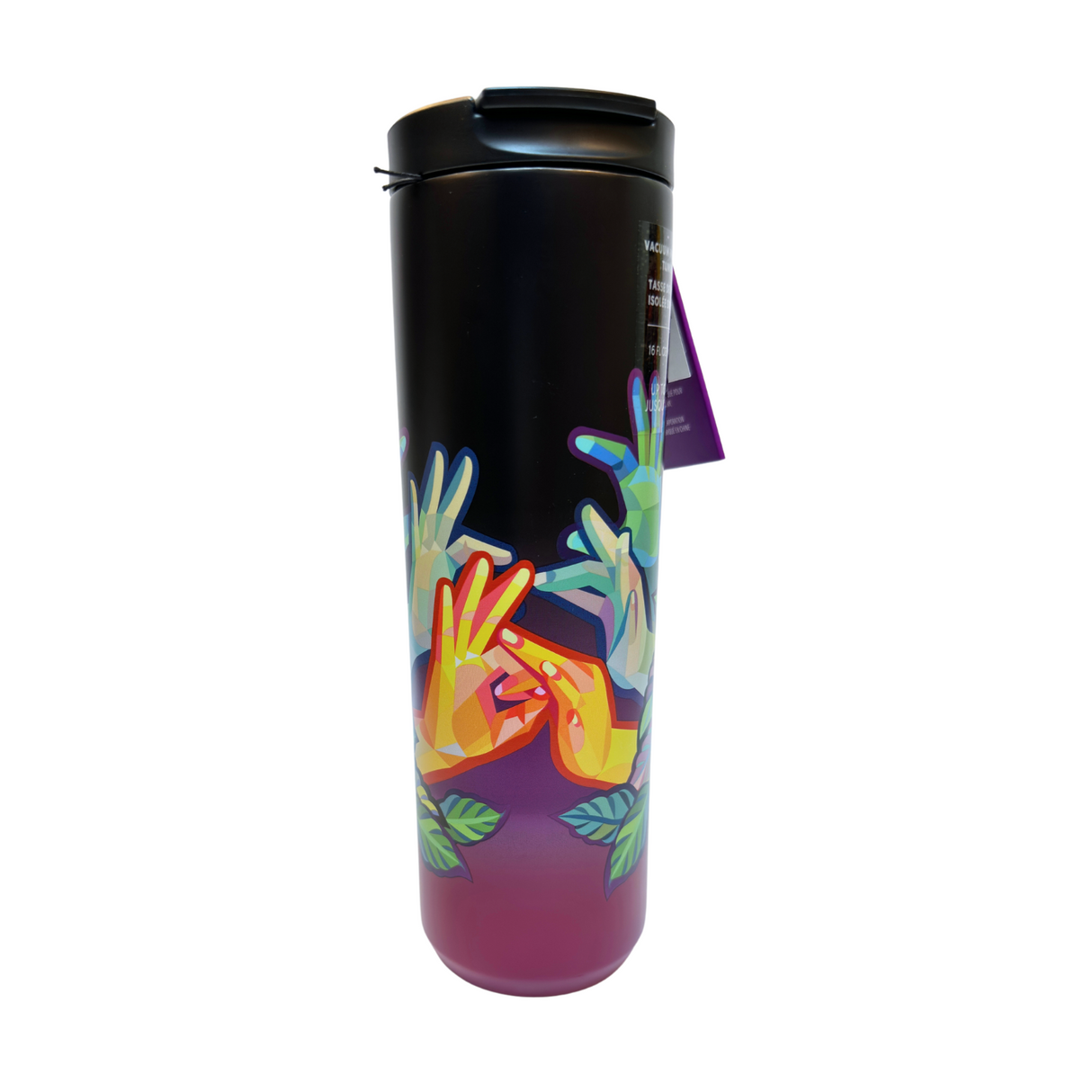Starbucks Vacuum Insulated Stainless Steel Tumbler 16 Oz - American Sign Language ASL