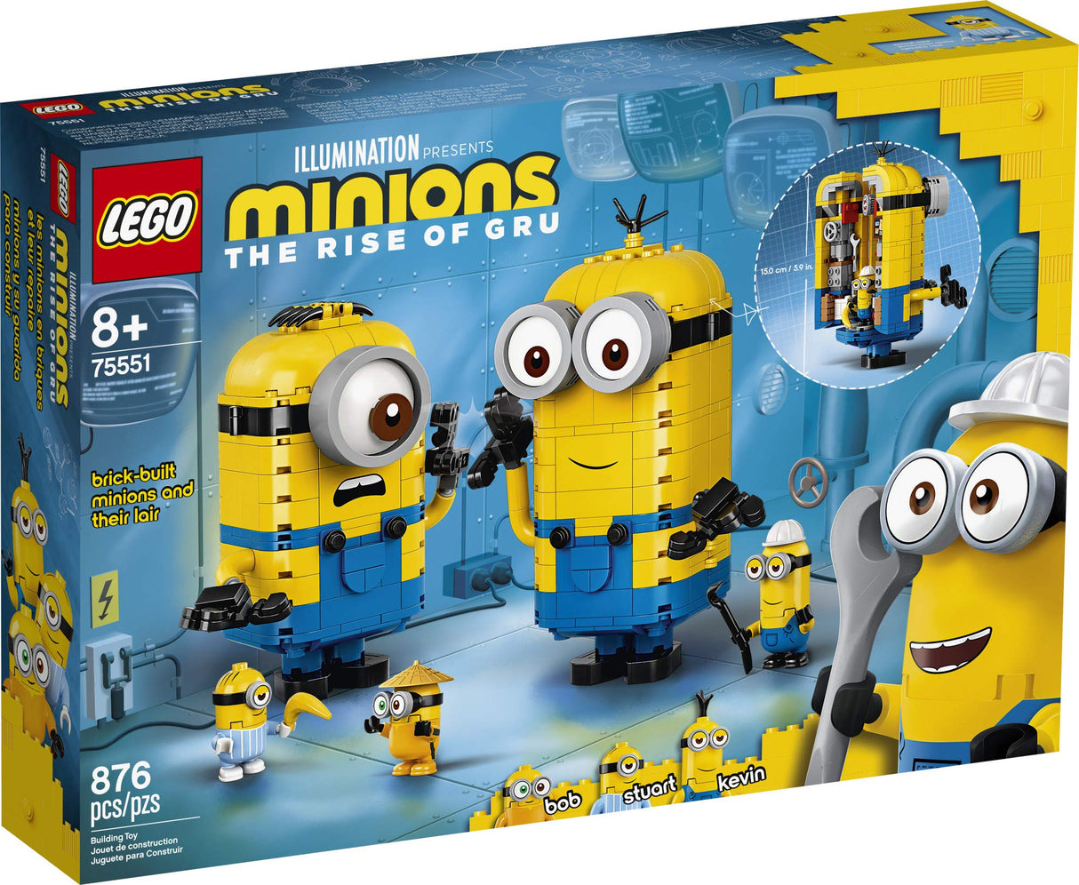 LEGO Minions: Brick-Built Minions and Their Lair 75551 (876 Pieces)