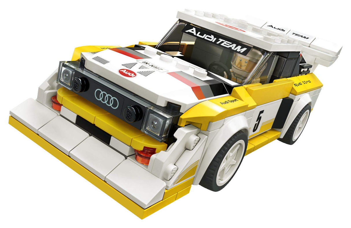 LEGO Speed Champions 1985 Audi Sport Quattro S1 76897 Toy Cars for Kids Building Kit Featuring Driver Minifigure, New 2020 (250 Pieces)