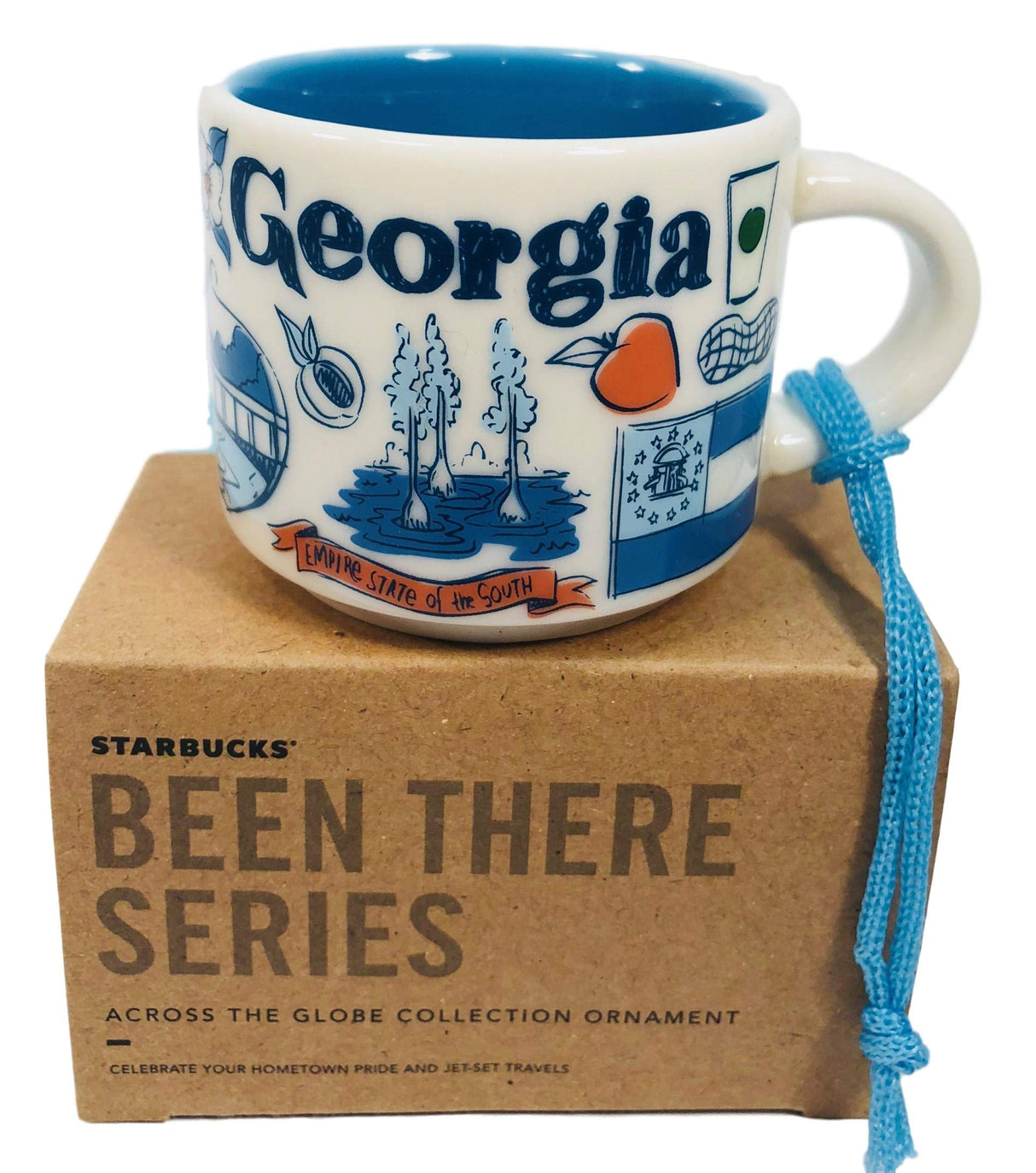 Starbucks Been There Series Georgia Ceramic Coffee Mug Ornament, 2 oz