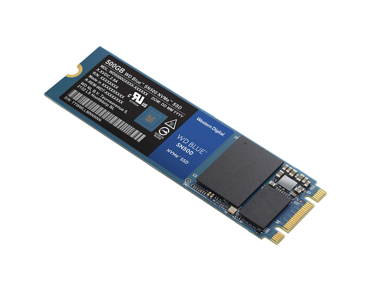 WD Blue SN500 500GB NVMe Internal SSD - Gen3 PCIe, M.2 2280, 3D NAND, Up to 1700 MB/s - WDS500G1B0C (Open Box, Like New)