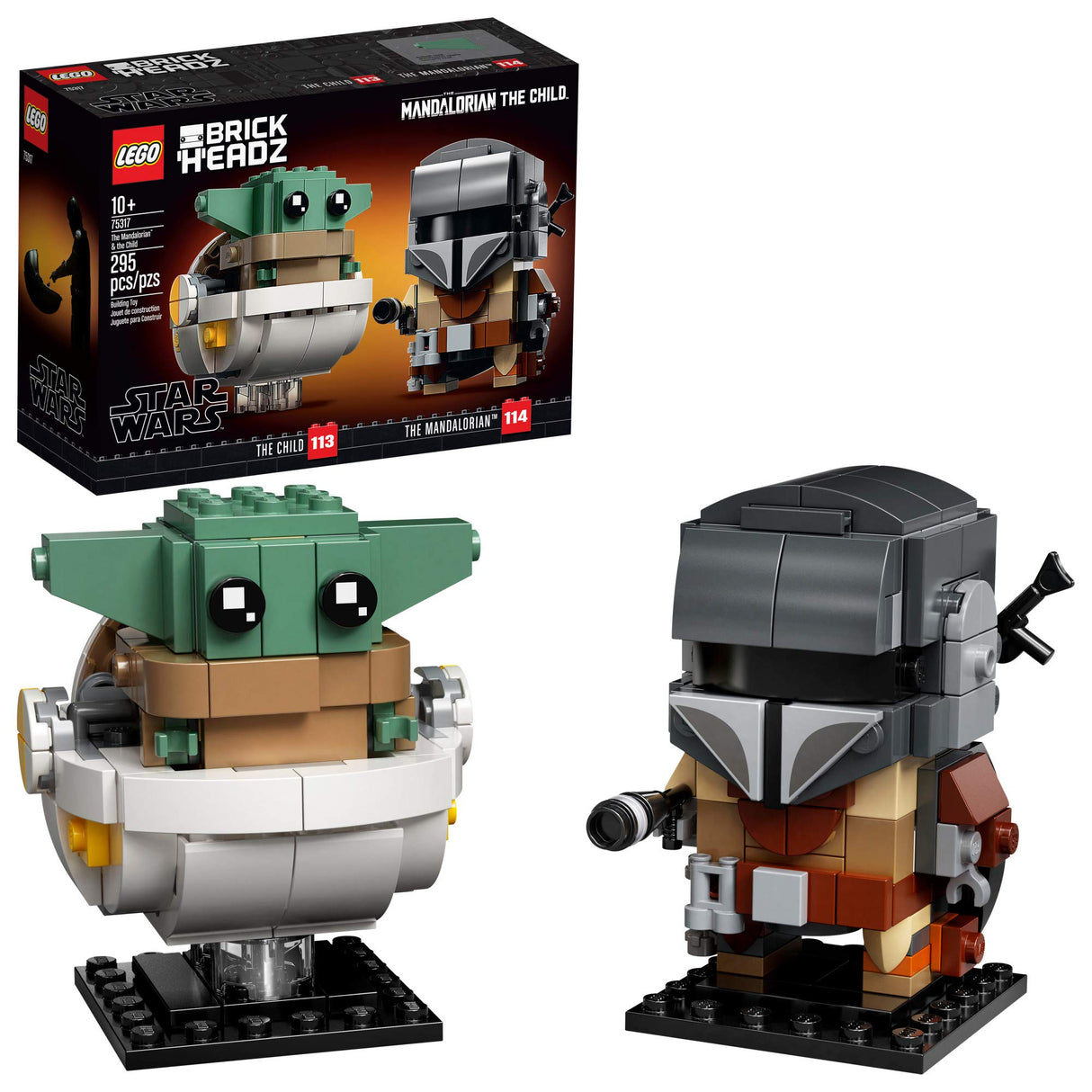 LEGO BrickHeadz Star Wars The Mandalorian & The Child 75317 Building Kit (295 Pieces)