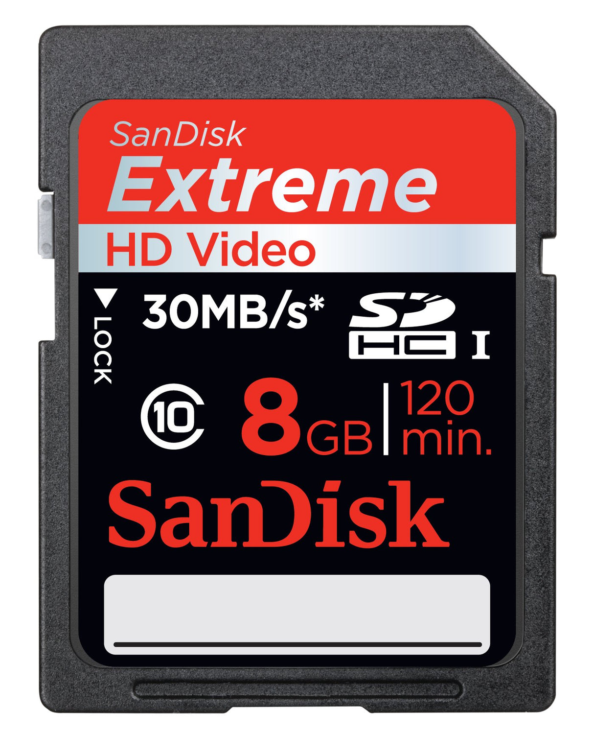 Sandisk 8GB Extreme SDHC Card Class 10 (SDSDRX3-8192-A21)