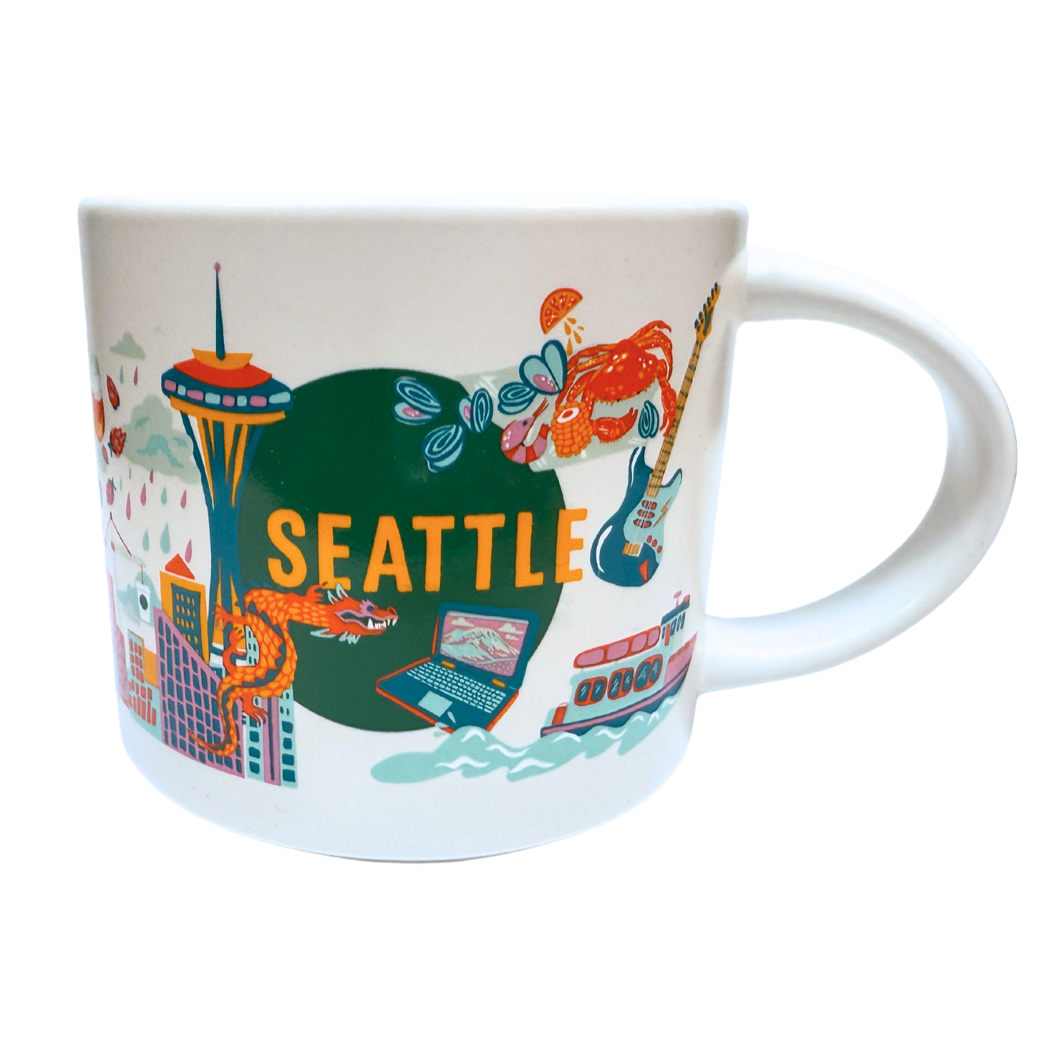 Starbucks Discovery Series Seattle Ceramic Mug, 14 Oz