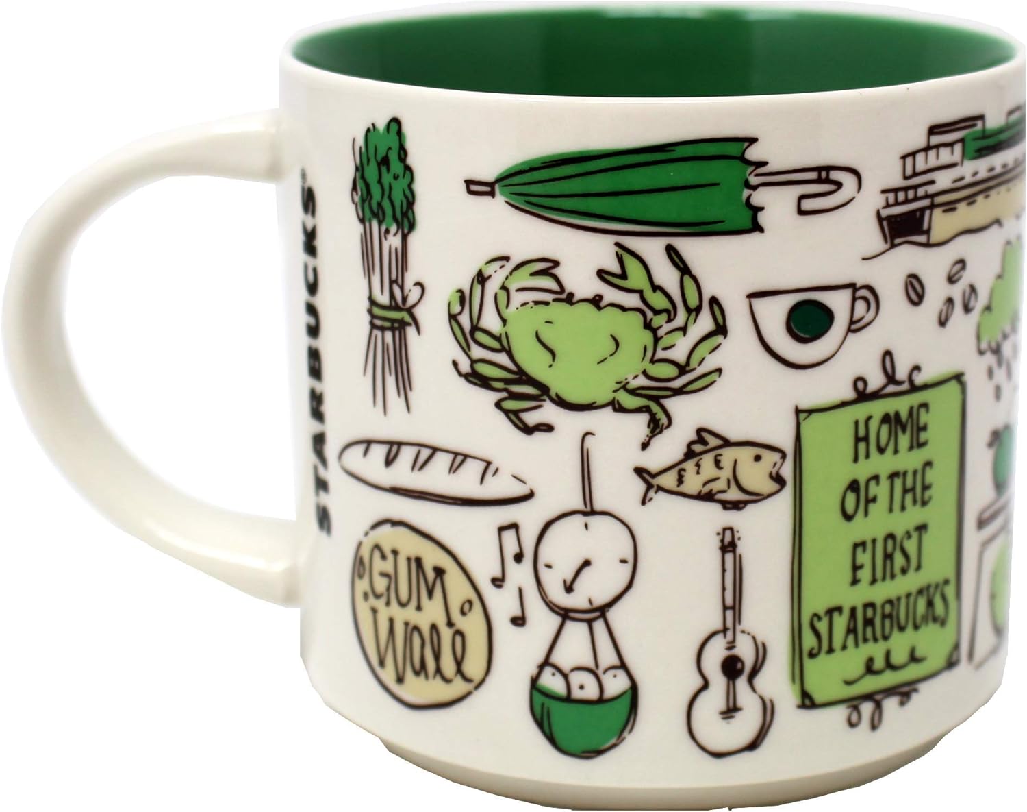 Starbucks Been There Series Pike Place Ceramic Mug, 14 Oz