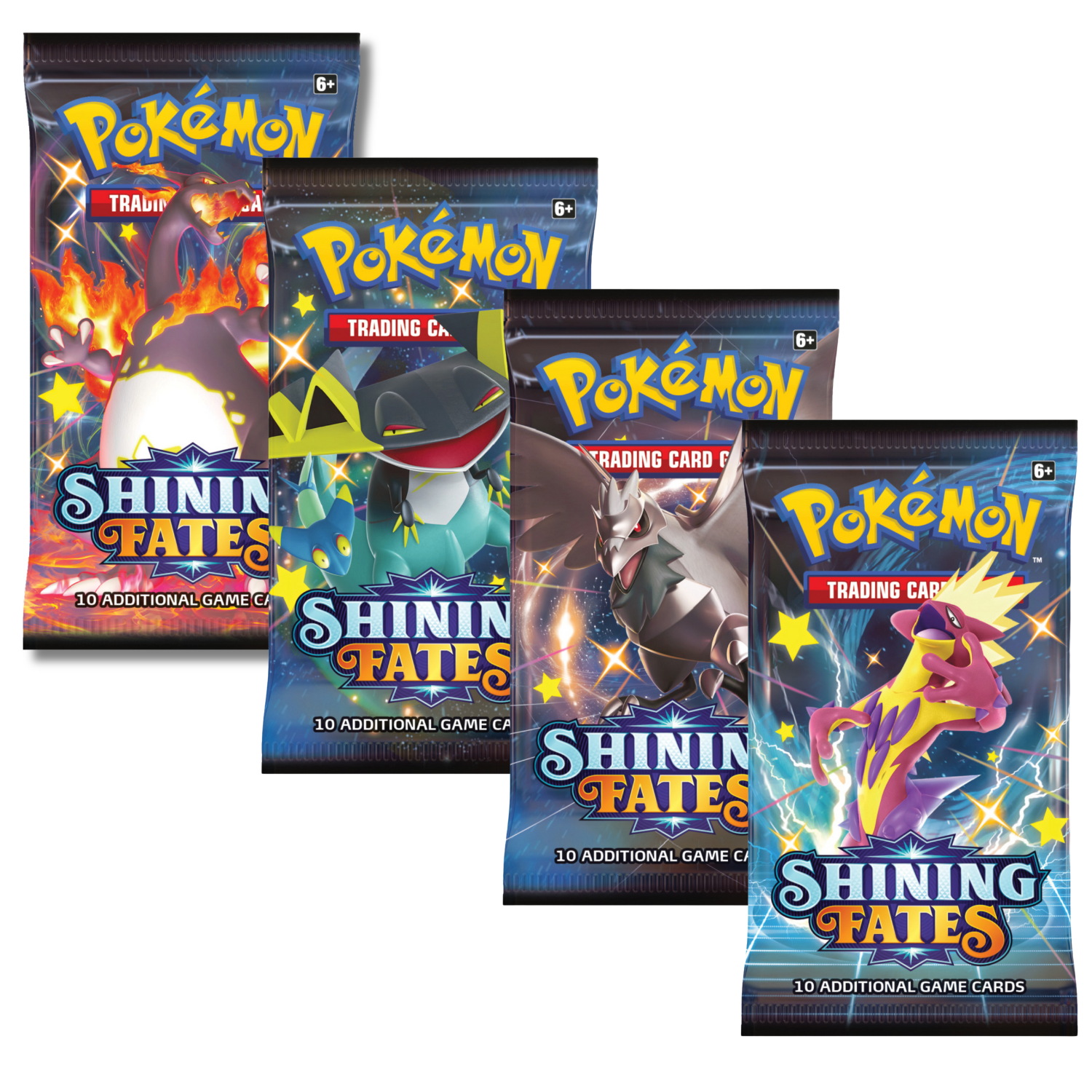 Pokemon Sword & Shield Shining Fates Art Bundle (4 Booster Packs)