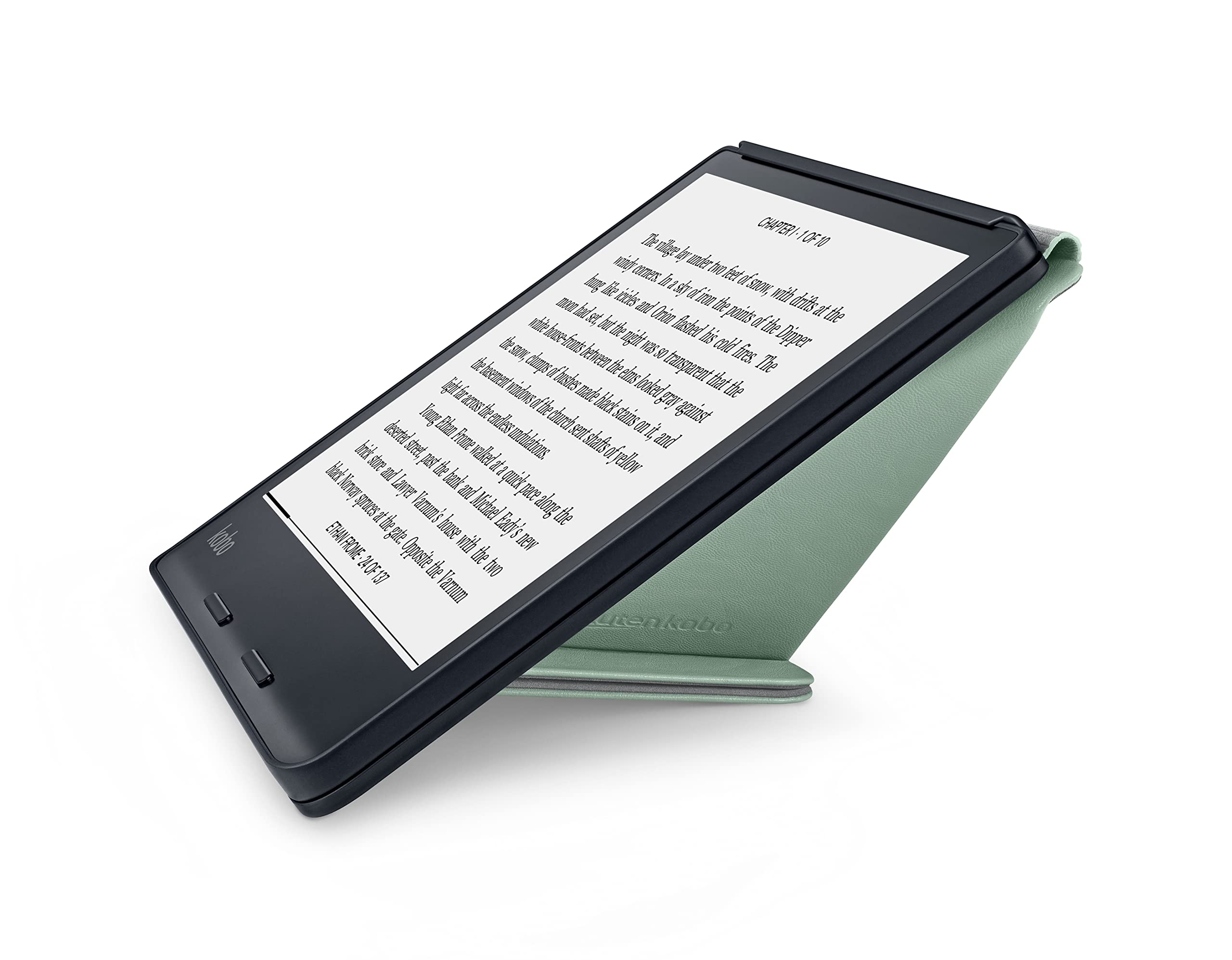 Kobo Sage eReader Bundle with Green SleepCover