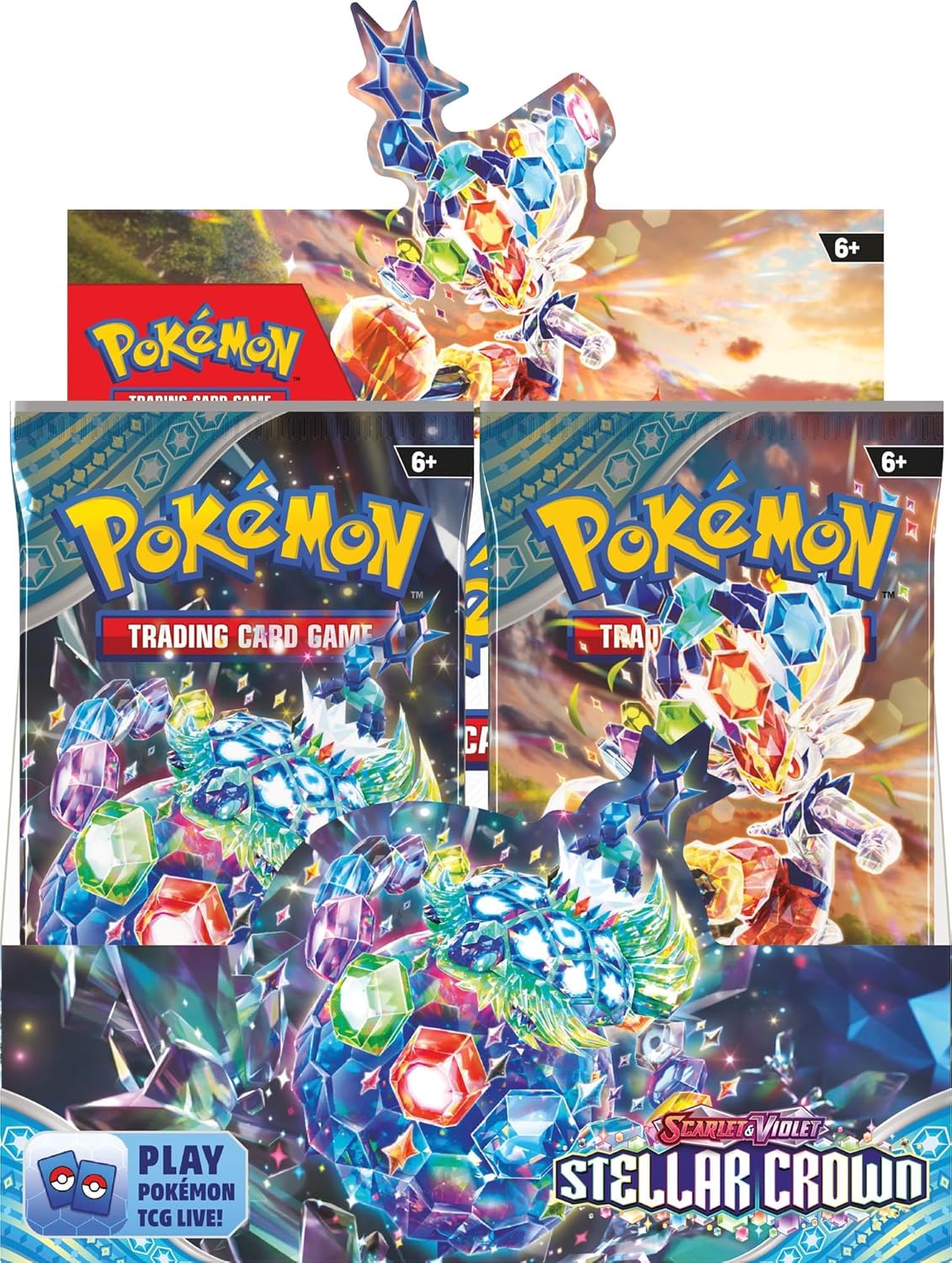 Pokemon Scarlet & Violet Stellar Crown Booster Display