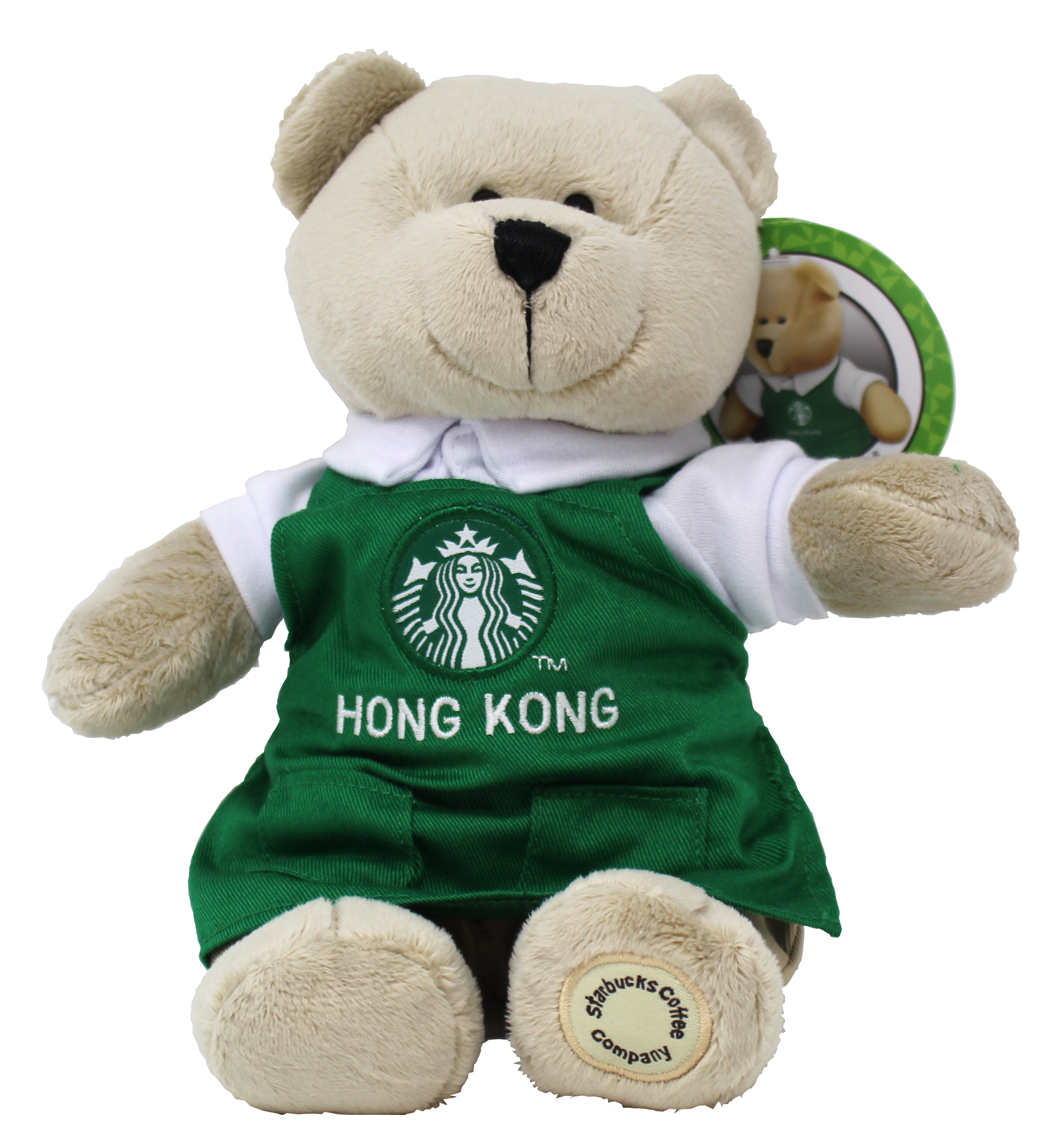 Starbucks Hong Kong Bearista Bear with Green Apron