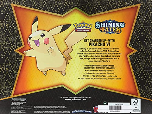 Pokemon Shining Fates Pikachu V Box Set - 4 Booster Packs