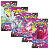 Pokemon SS8 Fusion Strike Art Set | 4 Booster Packs (One of Each Artwork)