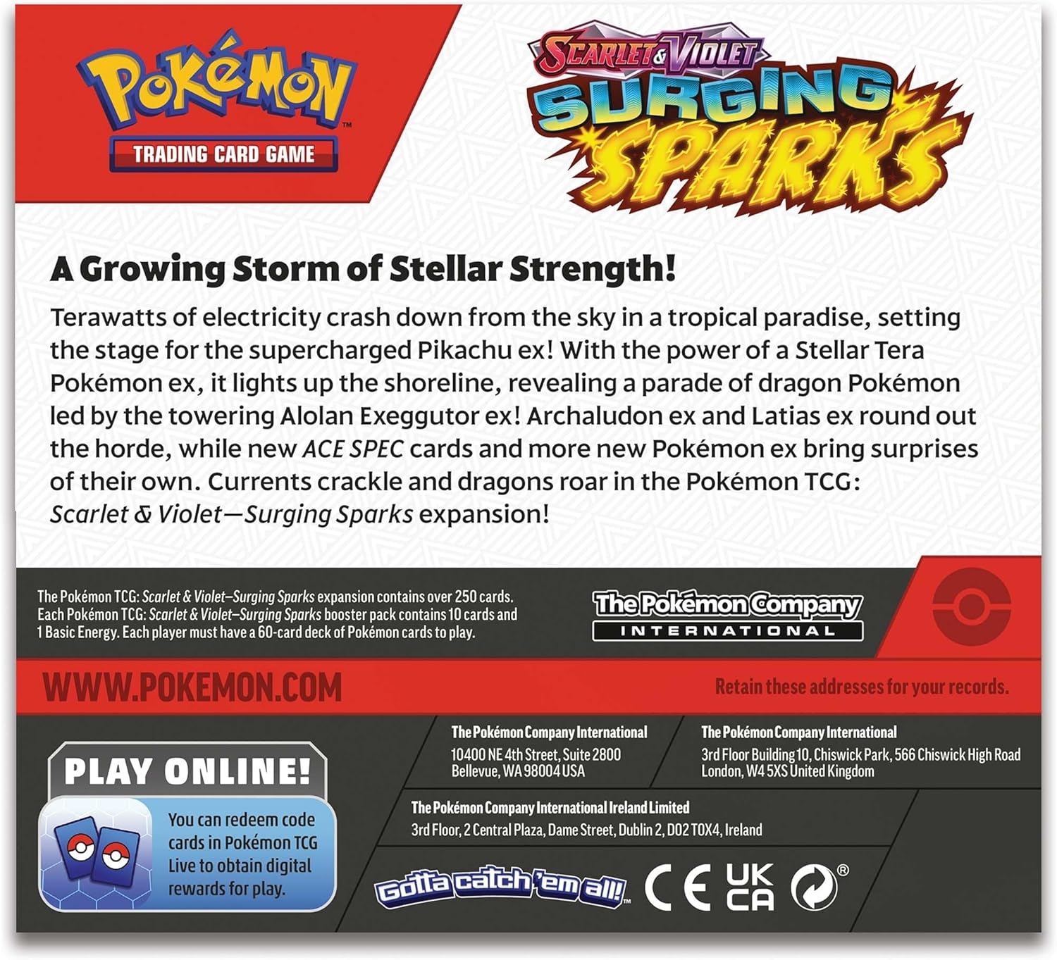 Pokemon Scarlet & Violet Surging Sparks Booster Display