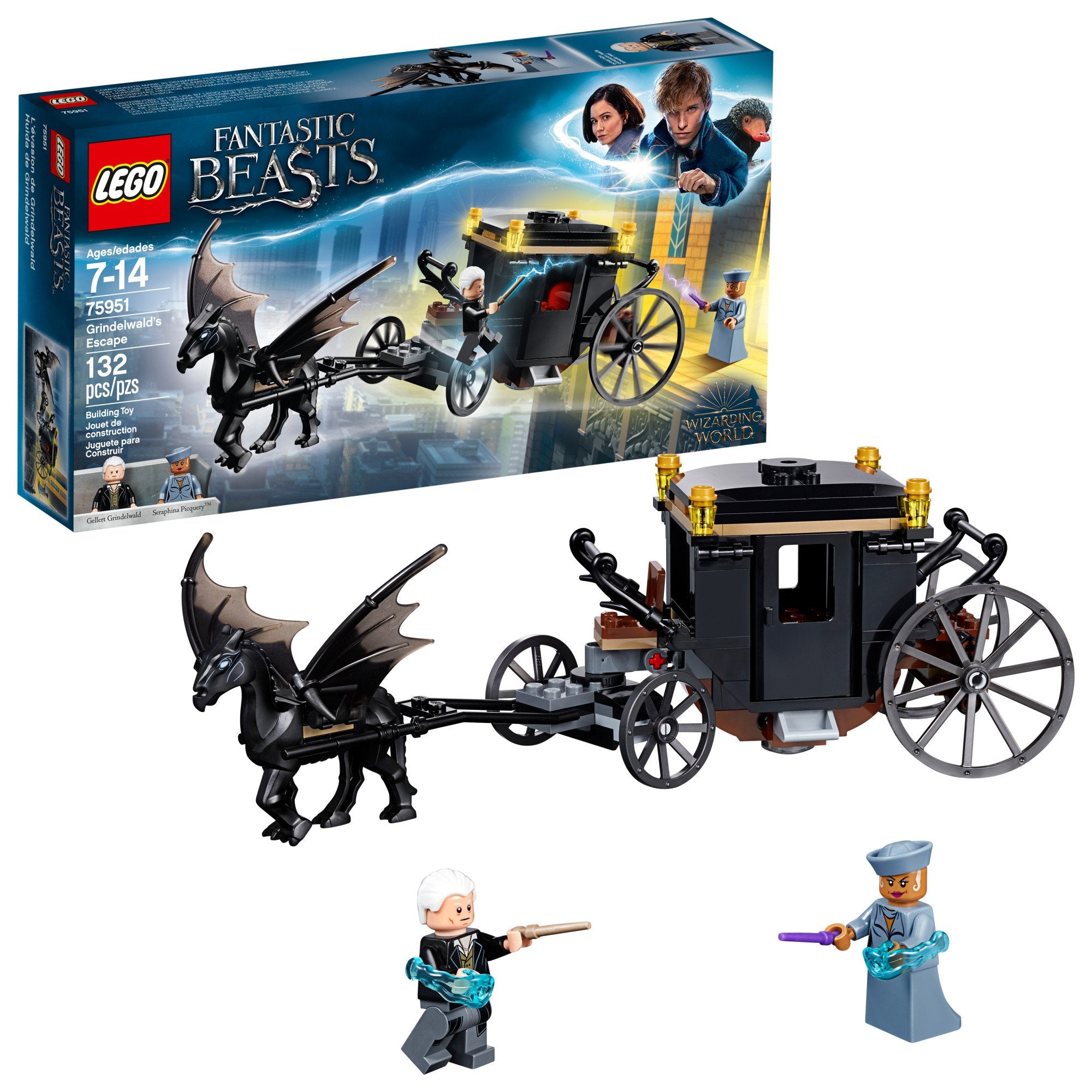 LEGO Harry Potter Grindelwalds Escape 75951 Building Kit (132 Piece), Multicolor (Like New, Open Box)
