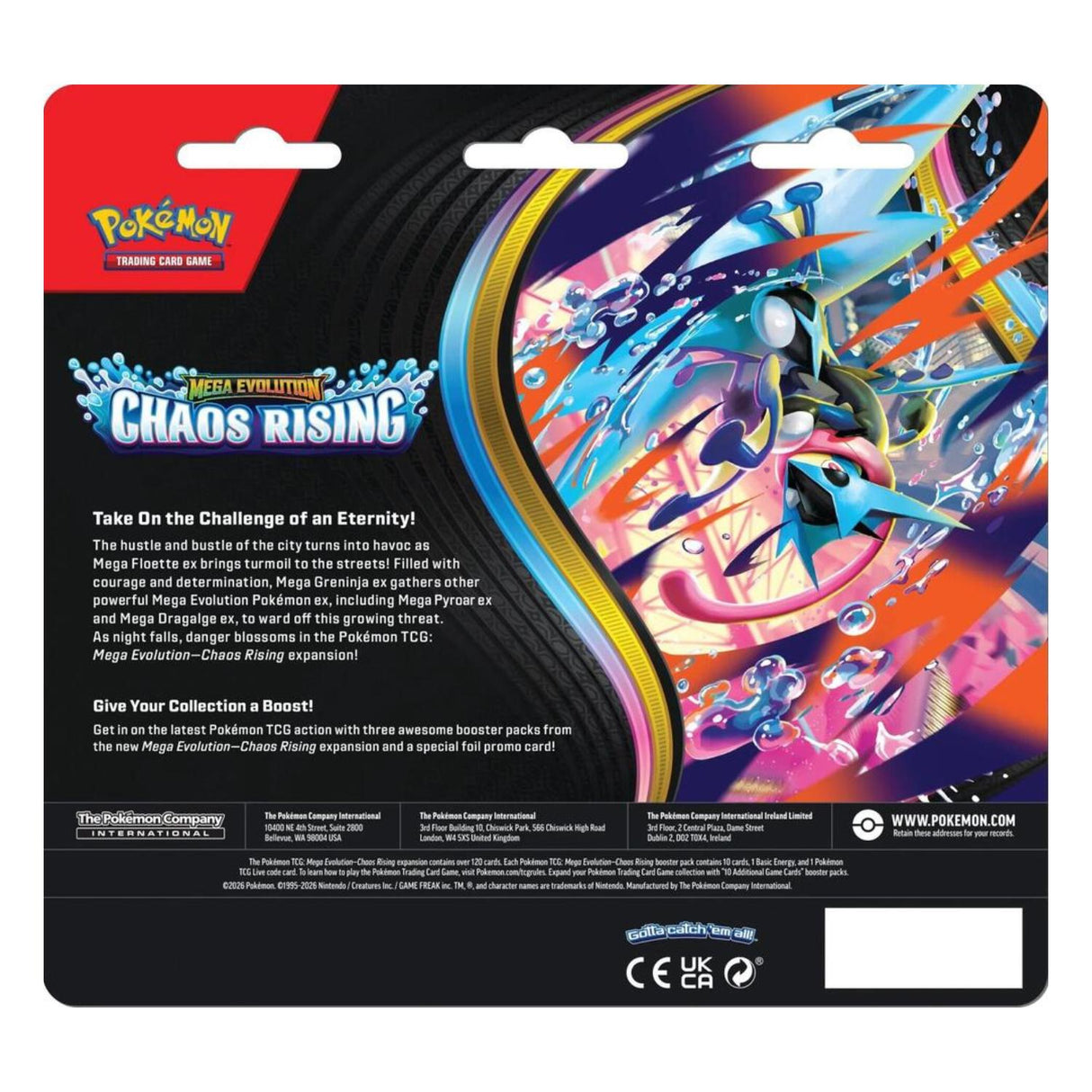 Pokemon ME4 Mega Evolution Chaos Rising 3-Pack Blister | Charmeleon