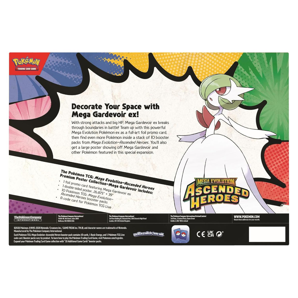 Pokemon ME2.5 Ascended Heroes Premium Poster Collection | Mega Gardevoir ex