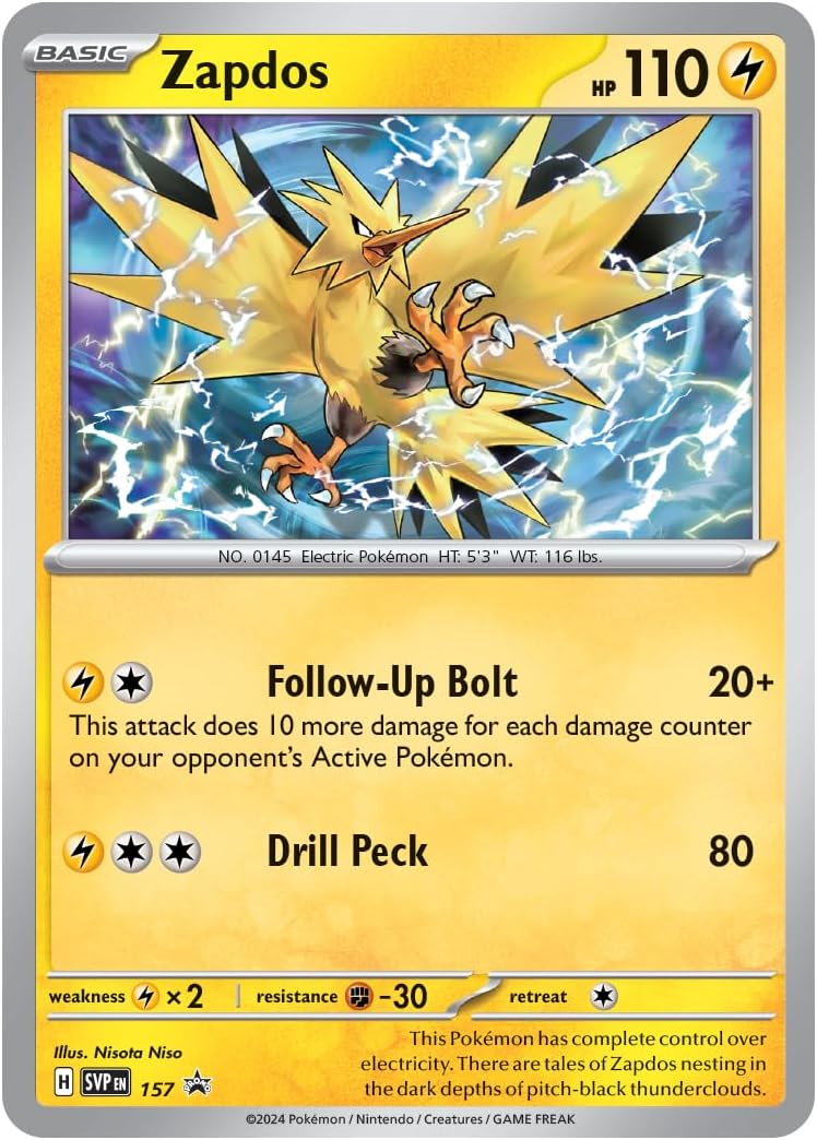 Pokemon Scarlet & Violet Surging Sparks 3-Pack Blister | Zapdos