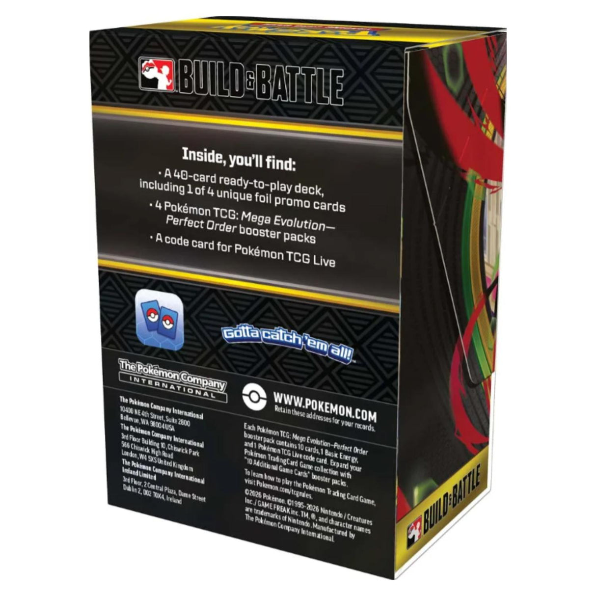 Pokemon ME3 Perfect Order Build & Battle Box
