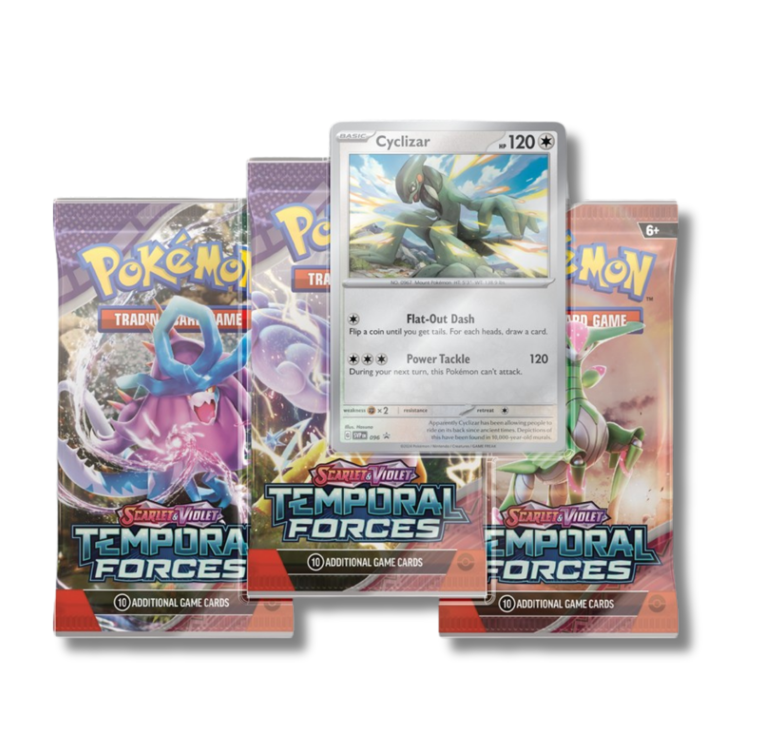Pokemon Scarlet & Violet Temporal Forces 3-Pack Blister | Cyclizar