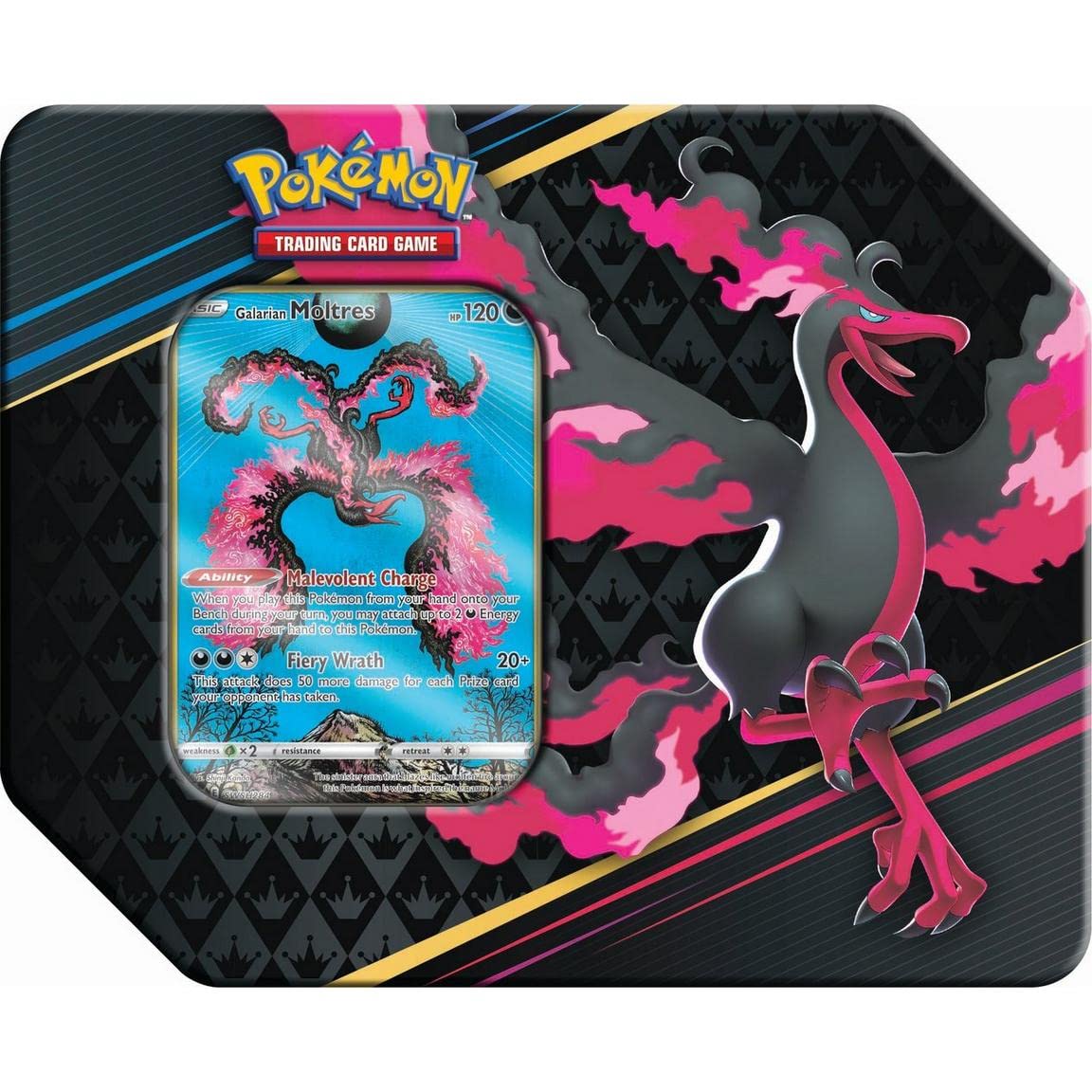 Pokemon TCG: Crown Zenith Tin – Galarian Moltres