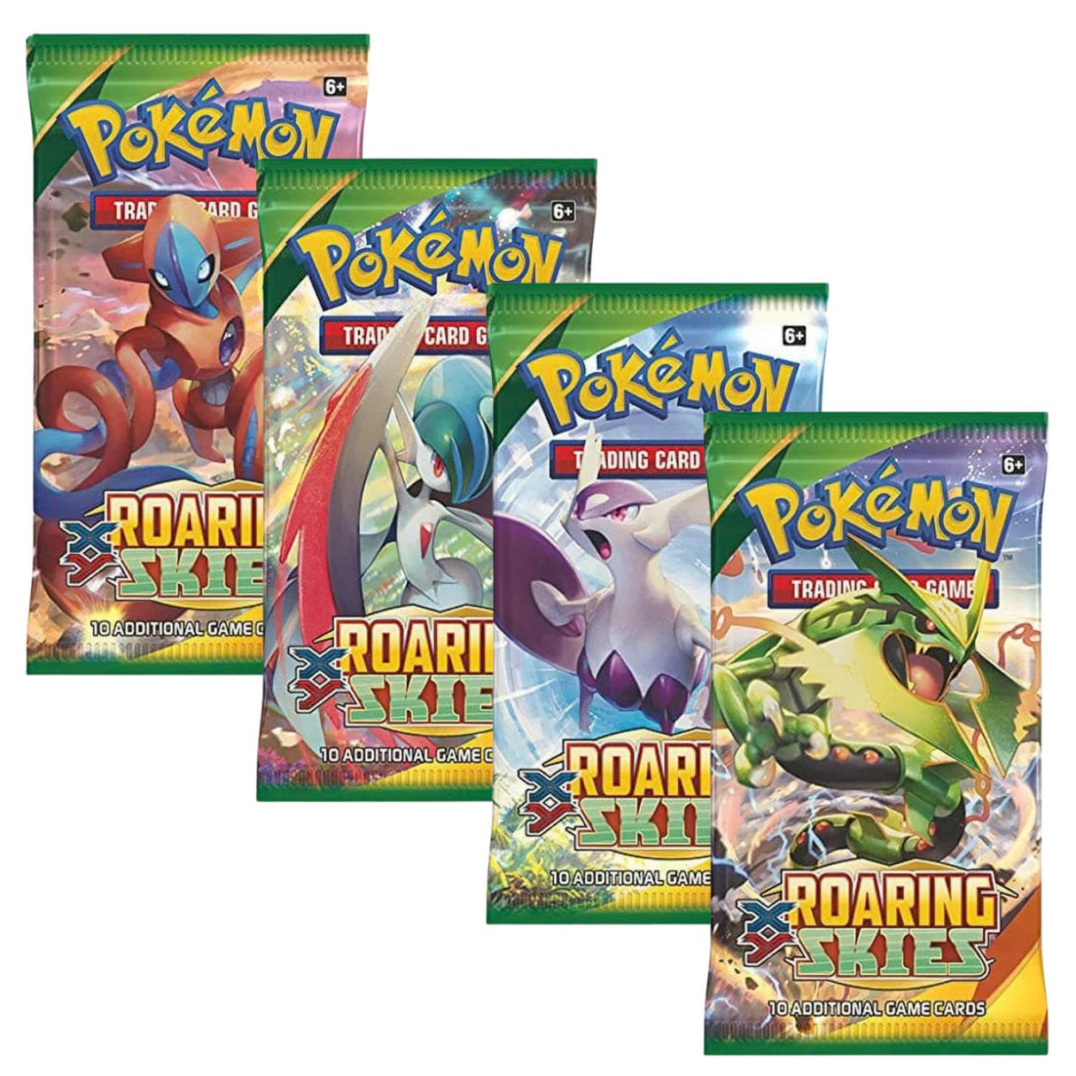 Pokemon XY6 Roaring Skies Art Set | 4 Booster Packs (One of Each Artwork)