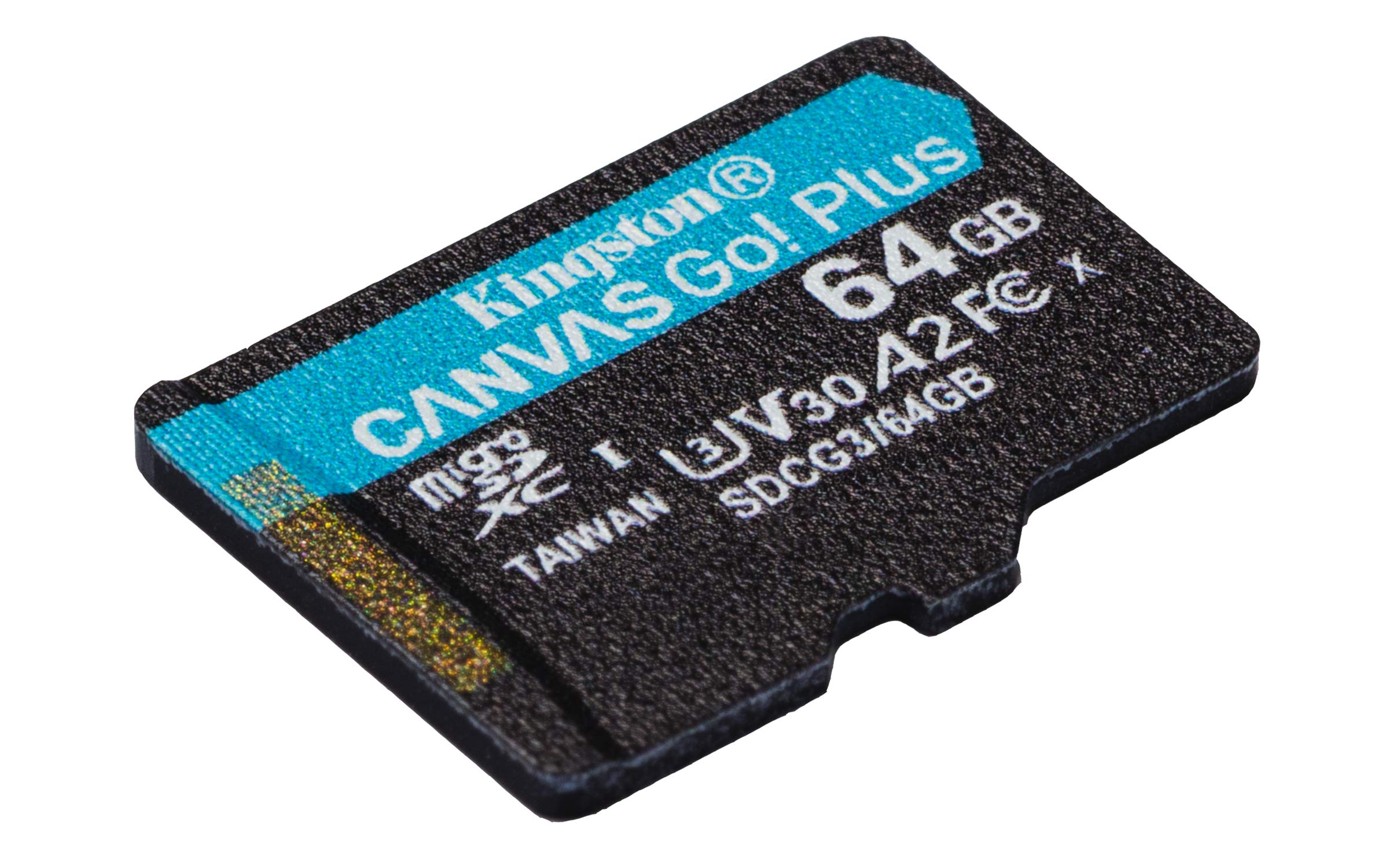 Kingston 64GB microSDXC Canvas Go Plus 170MB/s Read UHS-I, C10, U3, V30, A2/A1 Memory Card + Adapter (SDCG3/64GBET)