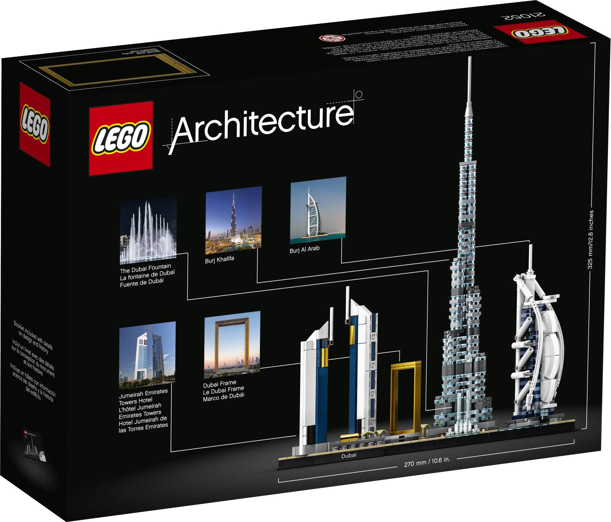 LEGO Architecture Skylines: Dubai 21052 Building Kit, Collectible Architecture Building Set for Adults, New 2020 (740 Pieces)